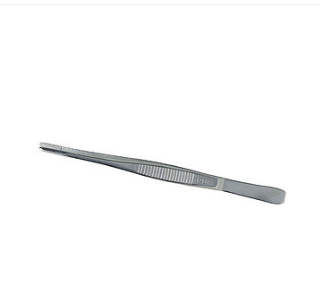 金鐘醫用鑷 J42025（14cm橫齒，敷料 ）